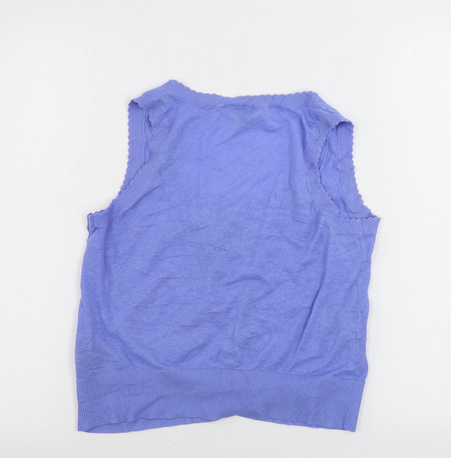 H&M  Womens Blue   Vest Jumper Size 14