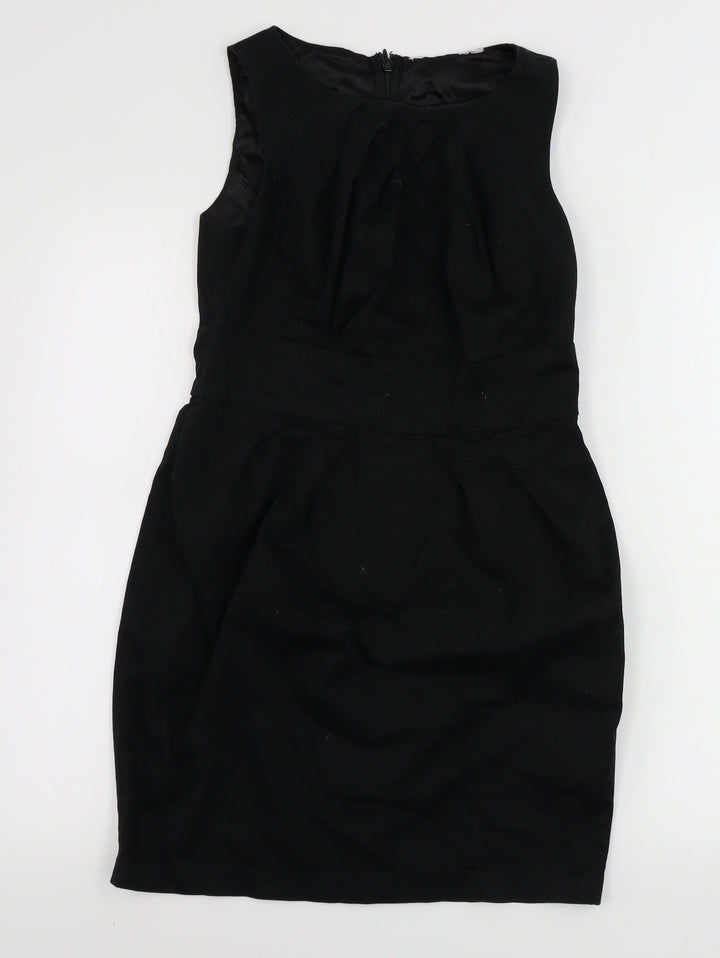 New Look  Womens Black Houndstooth  Bodycon  Size 10