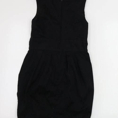 New Look  Womens Black Houndstooth  Bodycon  Size 10
