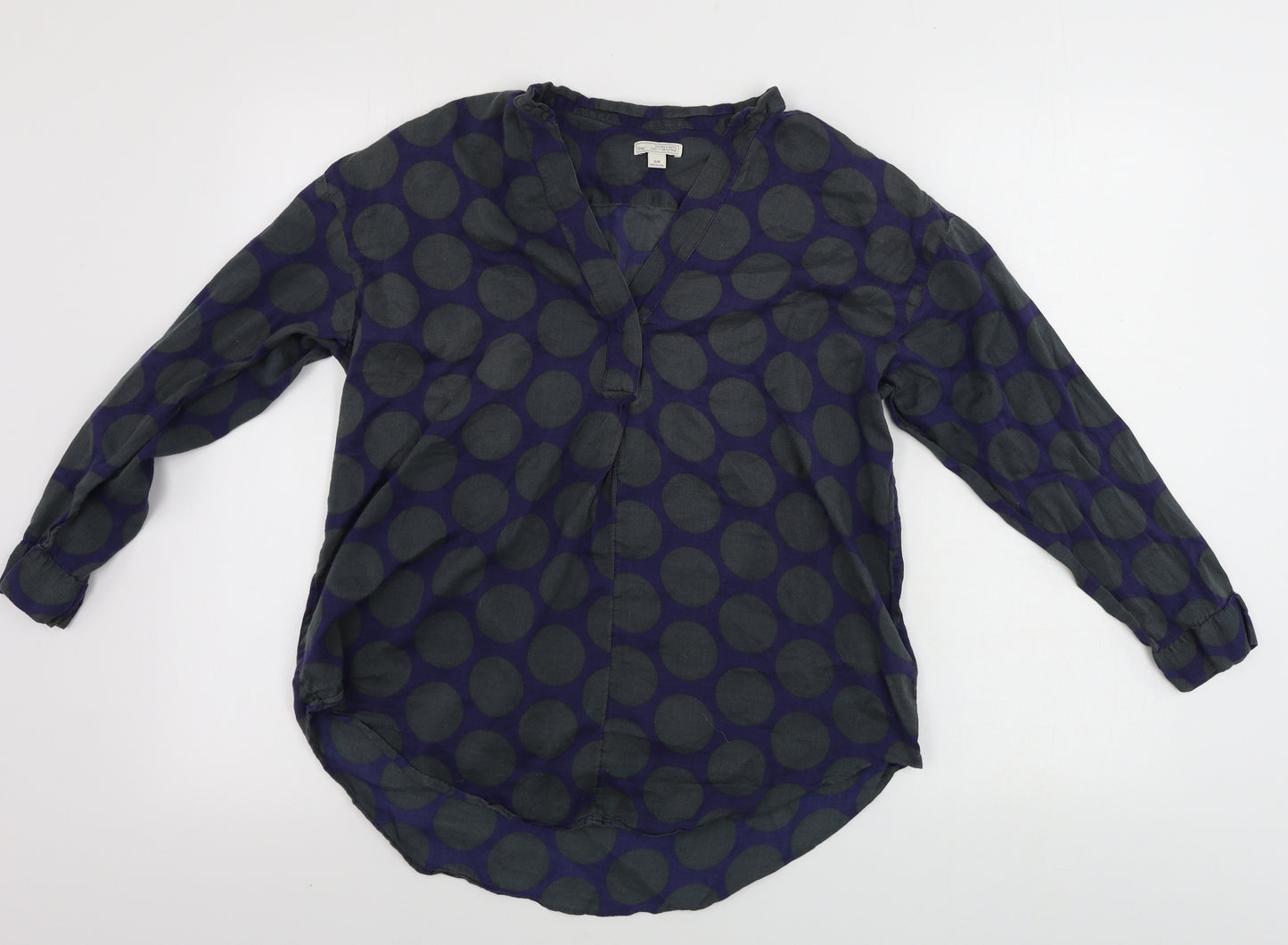 Gap Womens Blue Polka Dot  Basic Blouse Size S