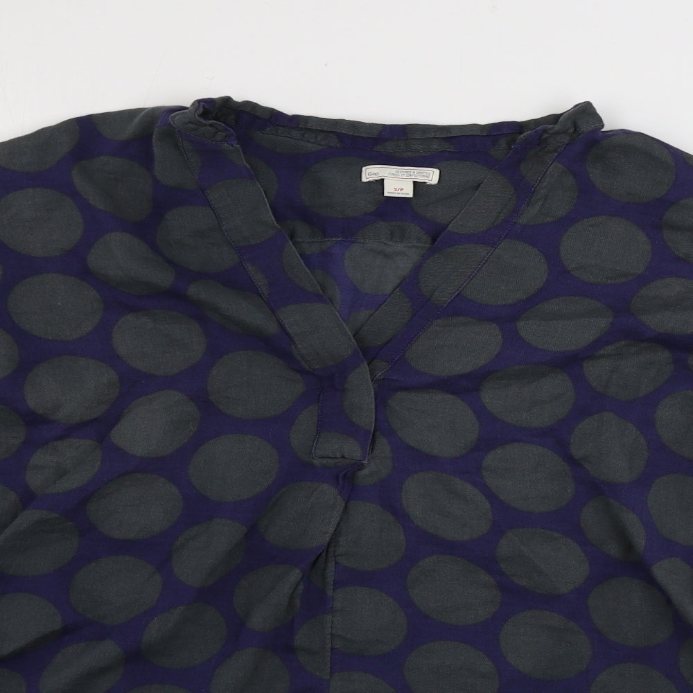 Gap Womens Blue Polka Dot  Basic Blouse Size S