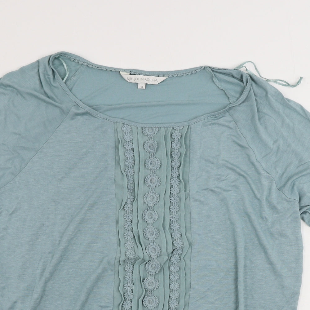 RJR.John Rocha  Womens Blue   Basic T-Shirt Size 18