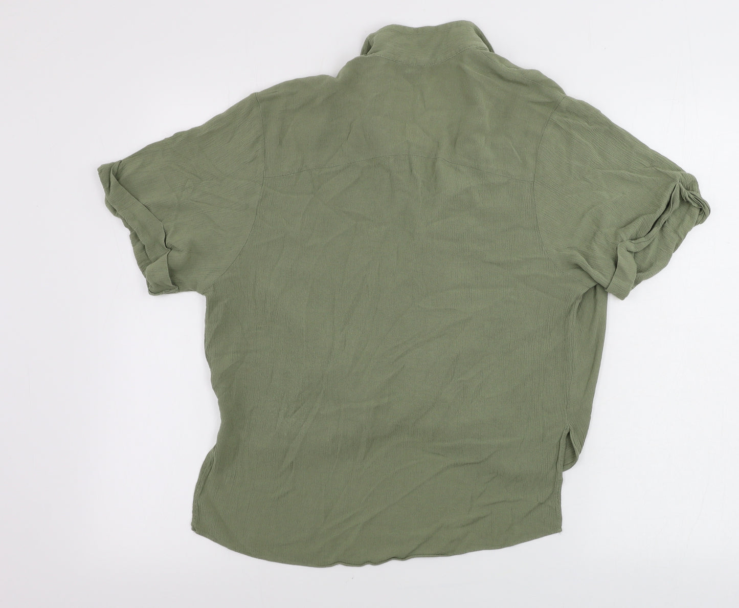Topshop  Womens Green   Basic Blouse Size 8