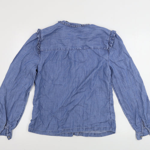 Marks and Spencer  Womens Blue   Basic Button-Up Size 10