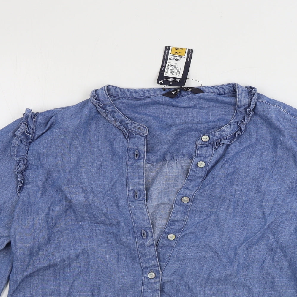 Marks and Spencer  Womens Blue   Basic Button-Up Size 10