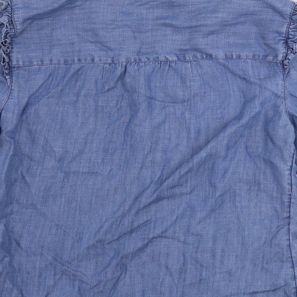 Marks and Spencer  Womens Blue   Basic Button-Up Size 10