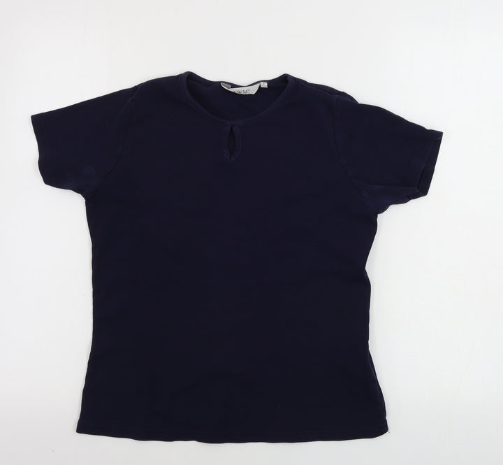 EWM Womens Blue Basic T-Shirt Size S