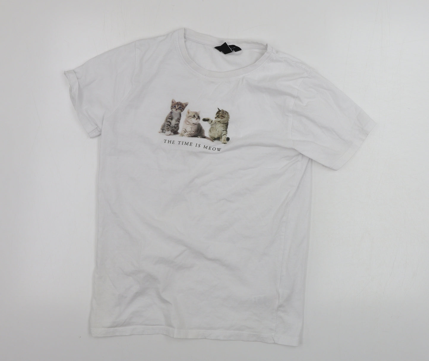 New Look  Womens White   Basic T-Shirt Size 10