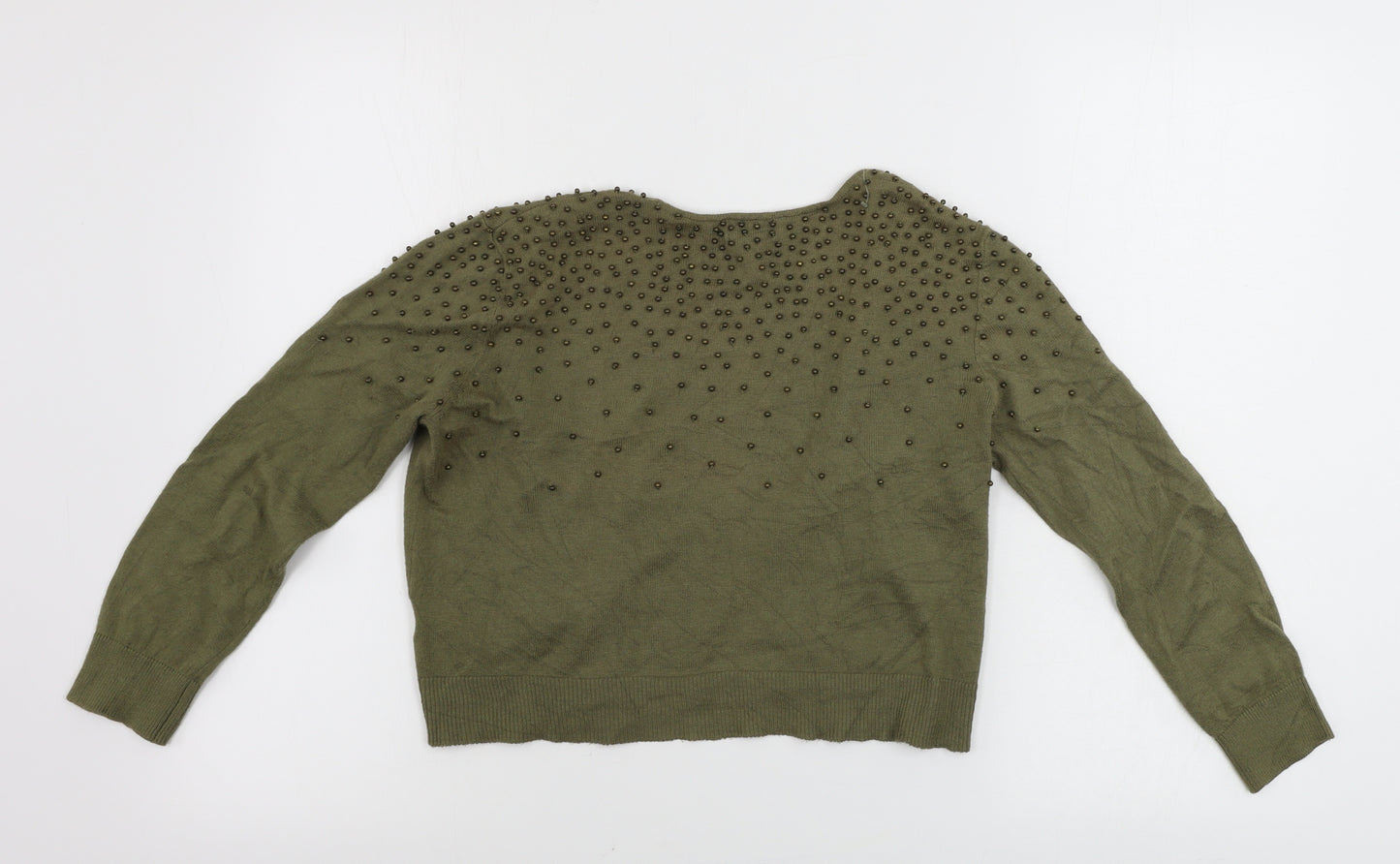 H&M  Mens Green   Cardigan Jumper Size S