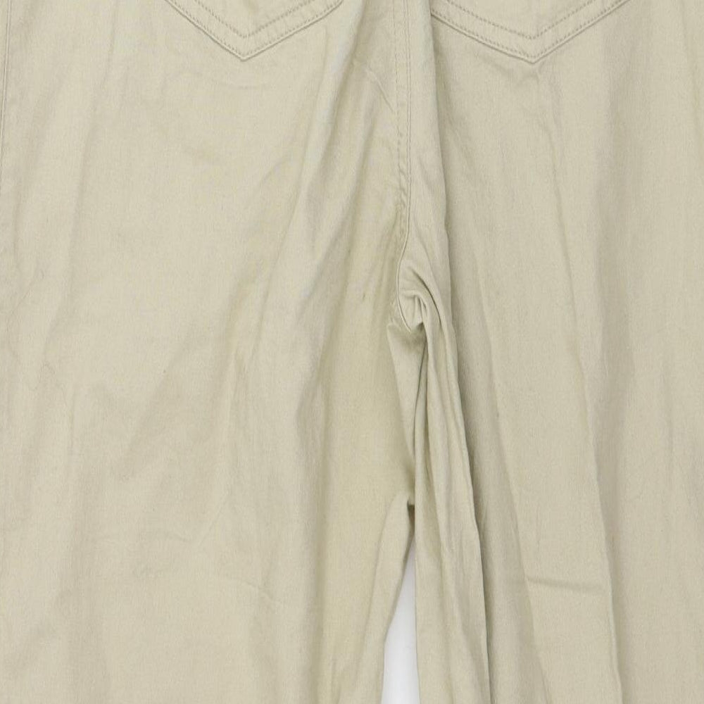 H&M  Womens Beige   Trousers  Size 12 L27 in