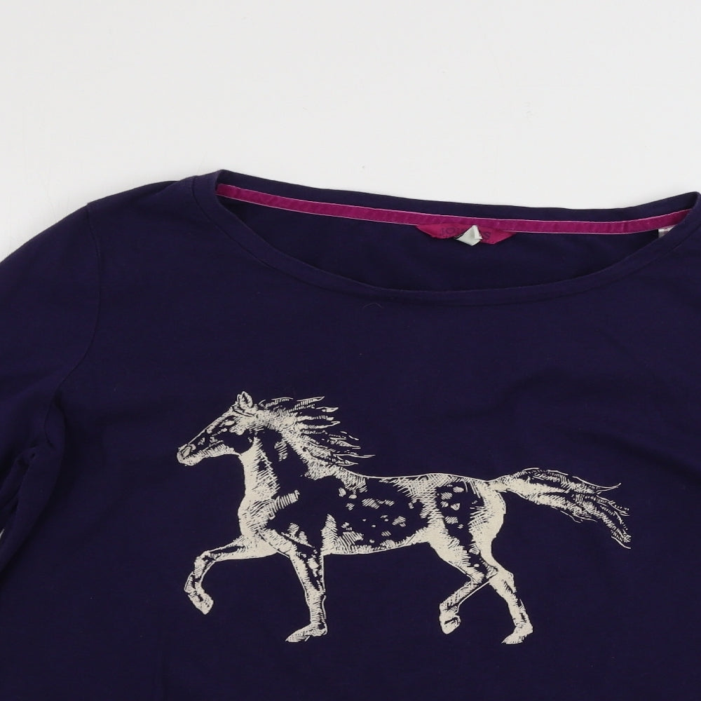 Joules Womens Blue   Basic T-Shirt Size 14