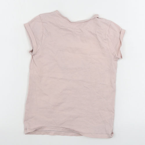 George  Girls Pink   Basic T-Shirt Size 7-8 Years