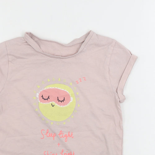 George  Girls Pink   Basic T-Shirt Size 7-8 Years