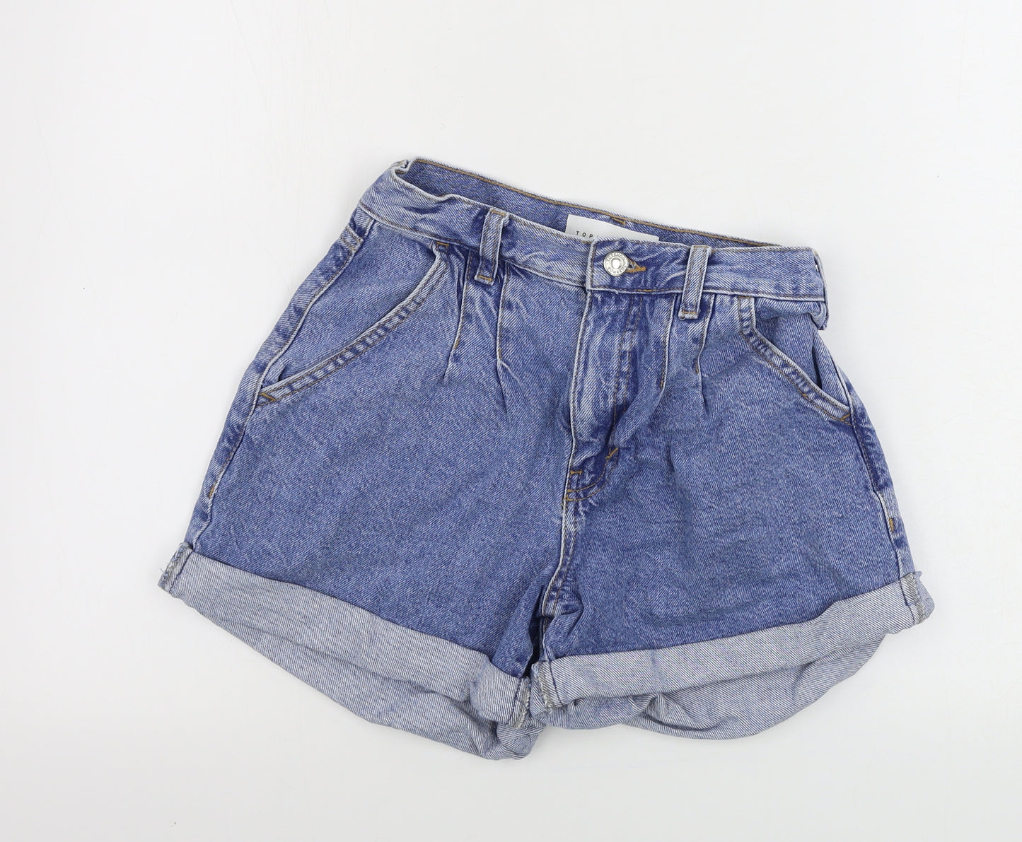 Topshop Womens Blue   Cut-Off Shorts Size 6