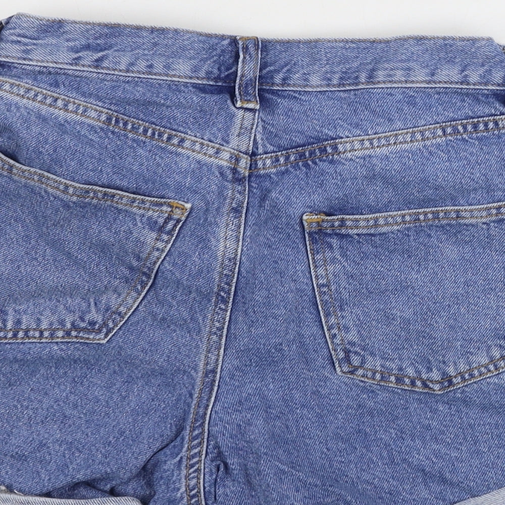 Topshop Womens Blue   Cut-Off Shorts Size 6