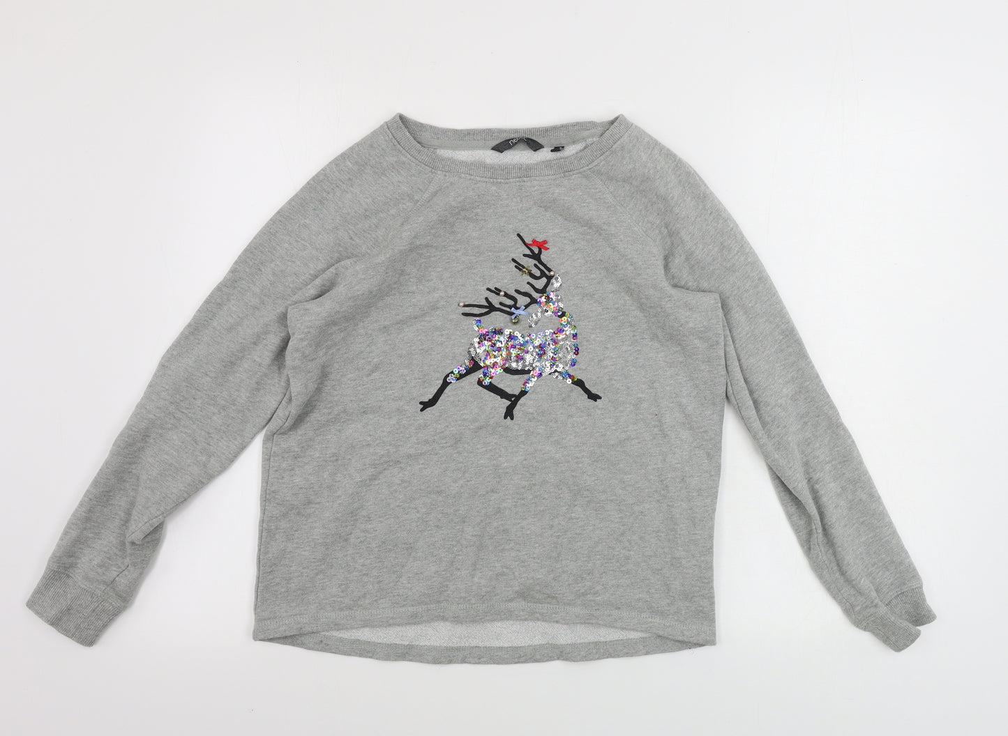 NEXT  Womens Grey   Pullover Jumper Size 6  - Christmas Jumper