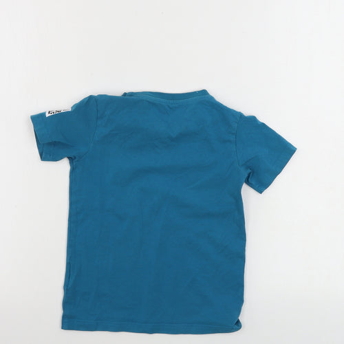 Preworn  Boys Green   Basic T-Shirt Size 6-7 Years