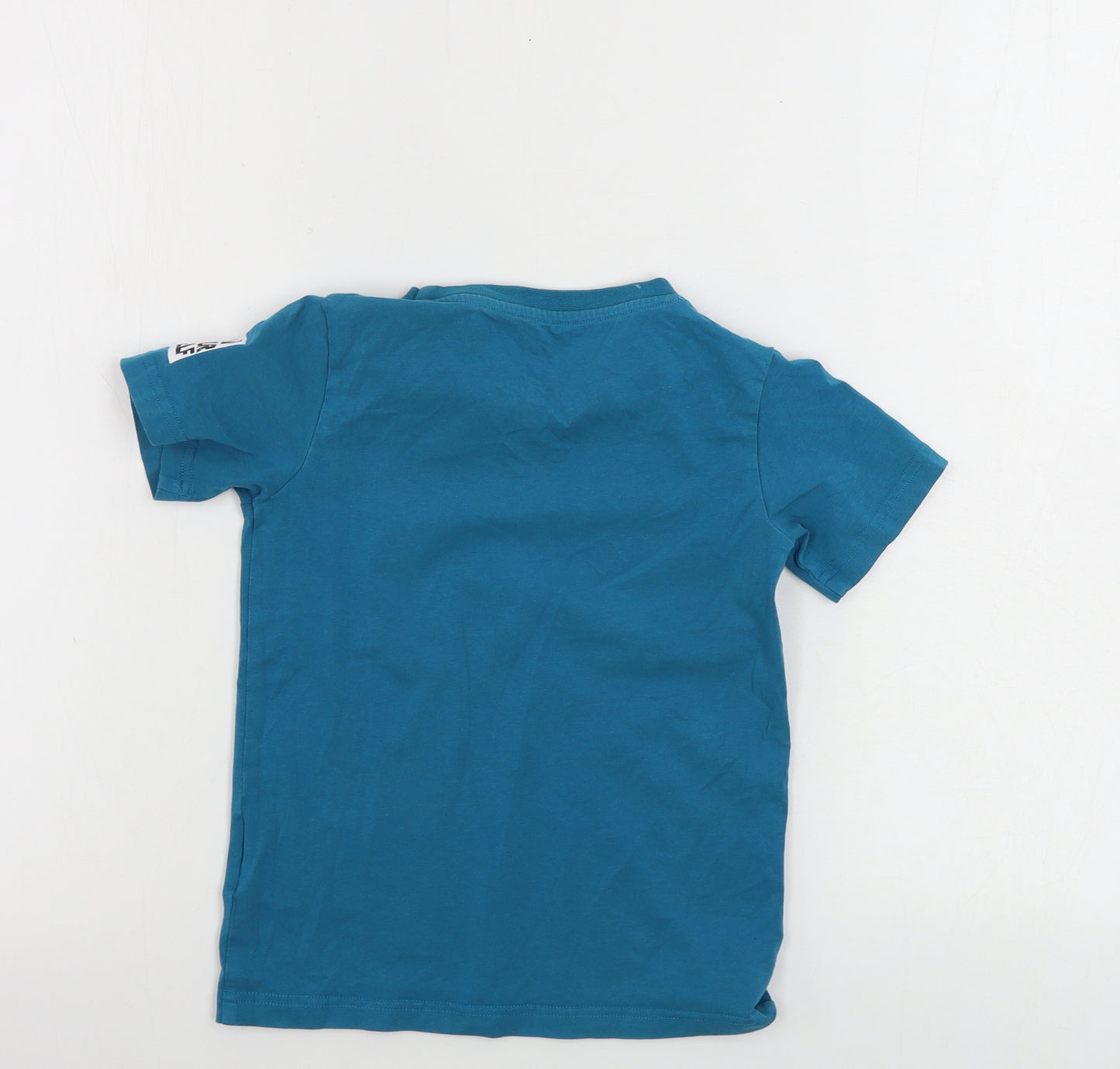 Preworn  Boys Green   Basic T-Shirt Size 6-7 Years