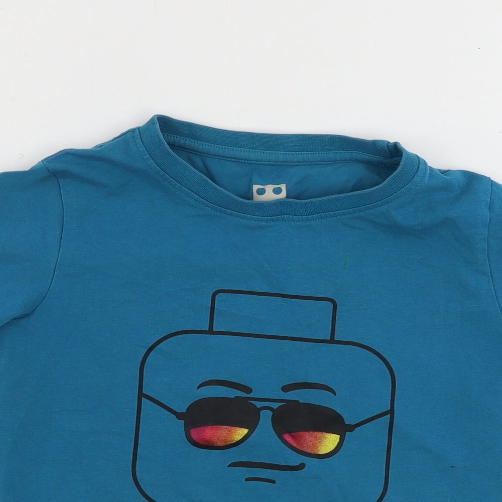 Preworn  Boys Green   Basic T-Shirt Size 6-7 Years