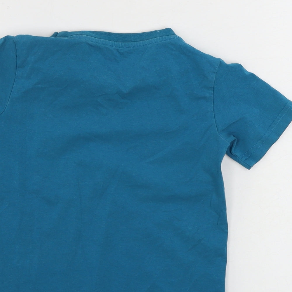 Preworn  Boys Green   Basic T-Shirt Size 6-7 Years