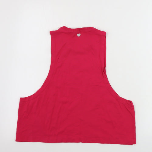PINK Womens Pink   Basic Tank Size XS