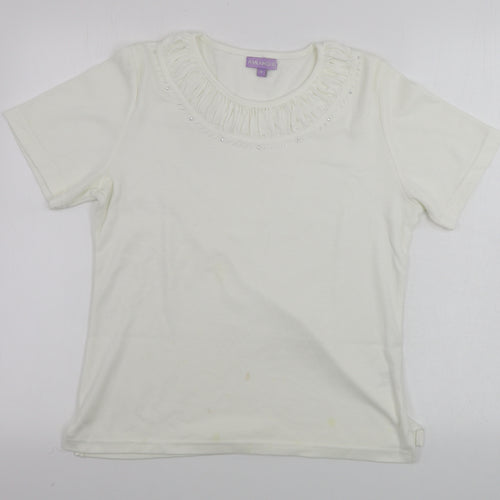 paramour  Womens Ivory   Basic T-Shirt Size M