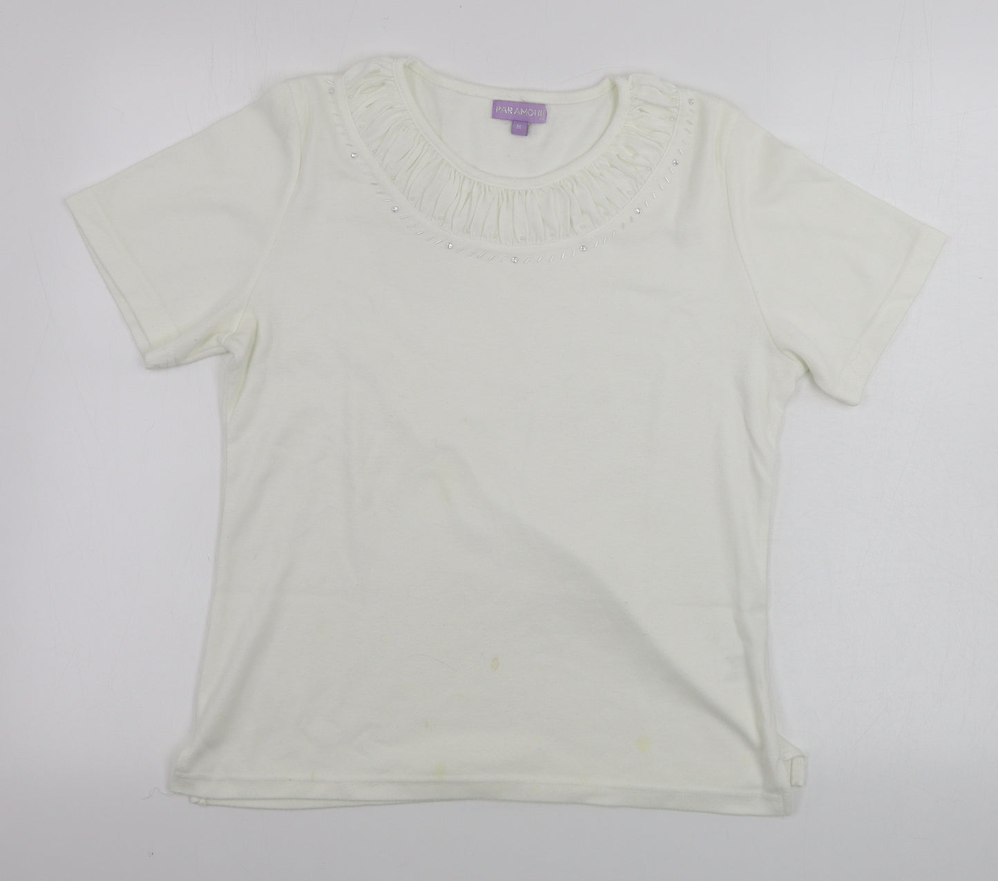 paramour  Womens Ivory   Basic T-Shirt Size M