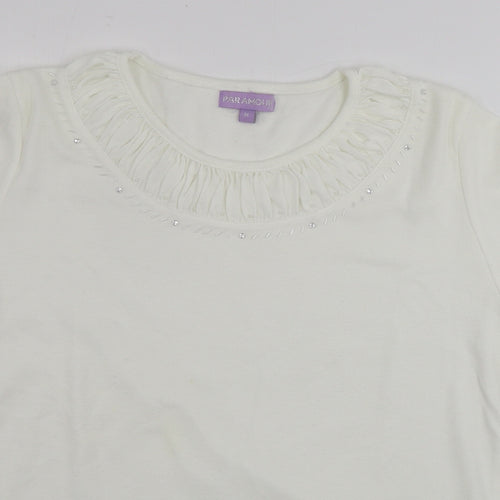 paramour  Womens Ivory   Basic T-Shirt Size M