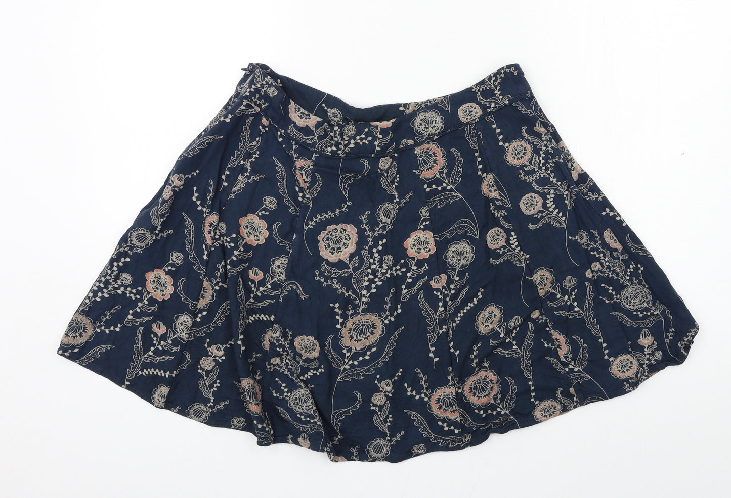 Fat Face Womens Blue   Flare Skirt Size 10