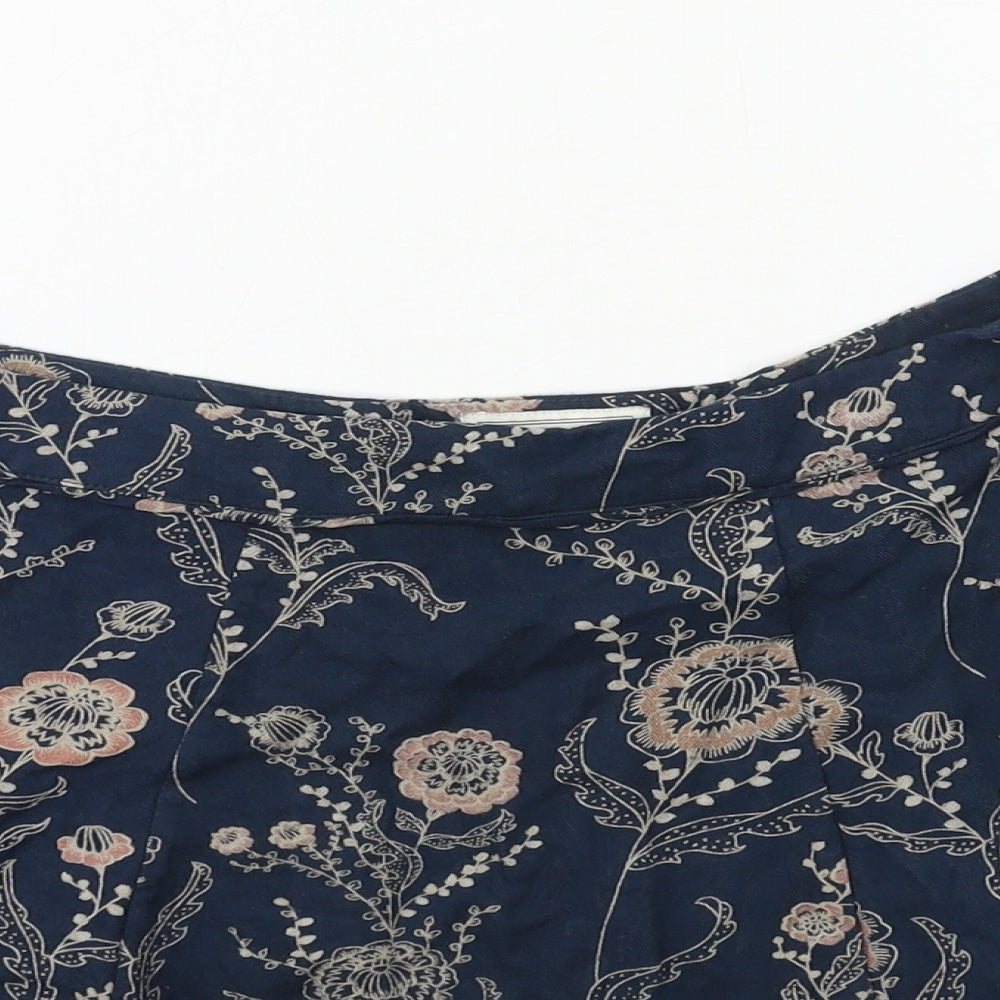 Fat Face Womens Blue   Flare Skirt Size 10