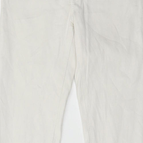 LD Style Womens White  Denim Skinny Jeans Size 8 L30 in