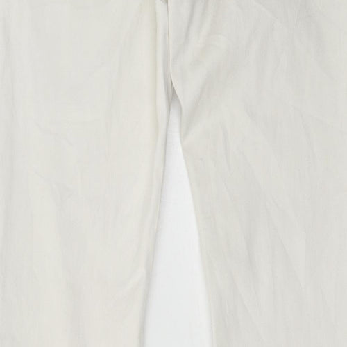 LD Style Womens White  Denim Skinny Jeans Size 8 L30 in