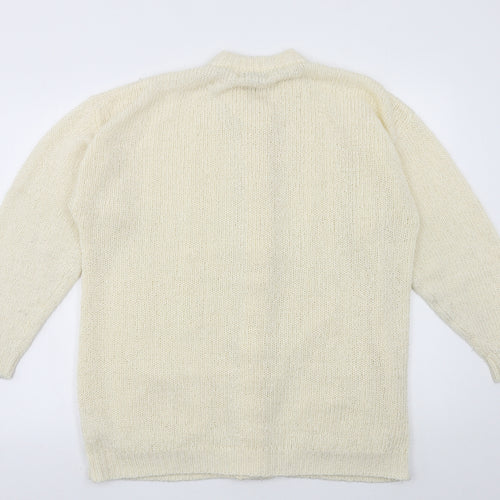 Prestige Womens Ivory  Knit Cardigan Jumper One Size