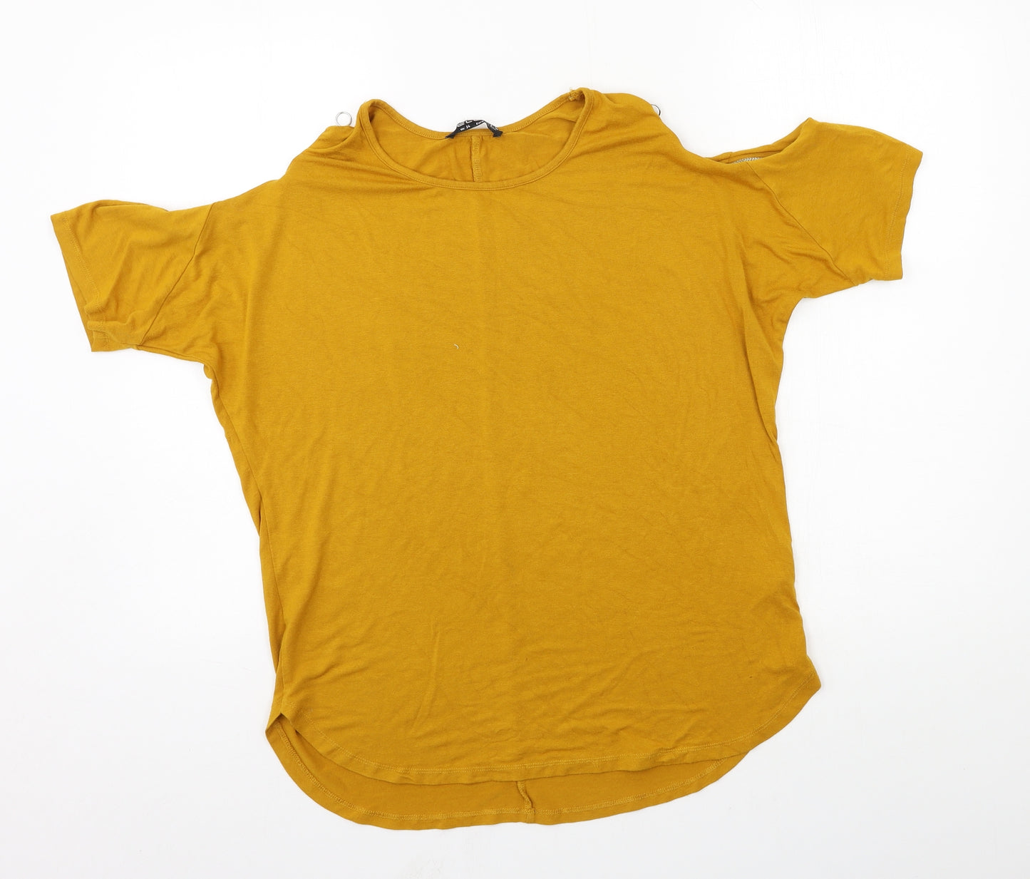 Select Womens Orange  Jersey Basic T-Shirt Size 14