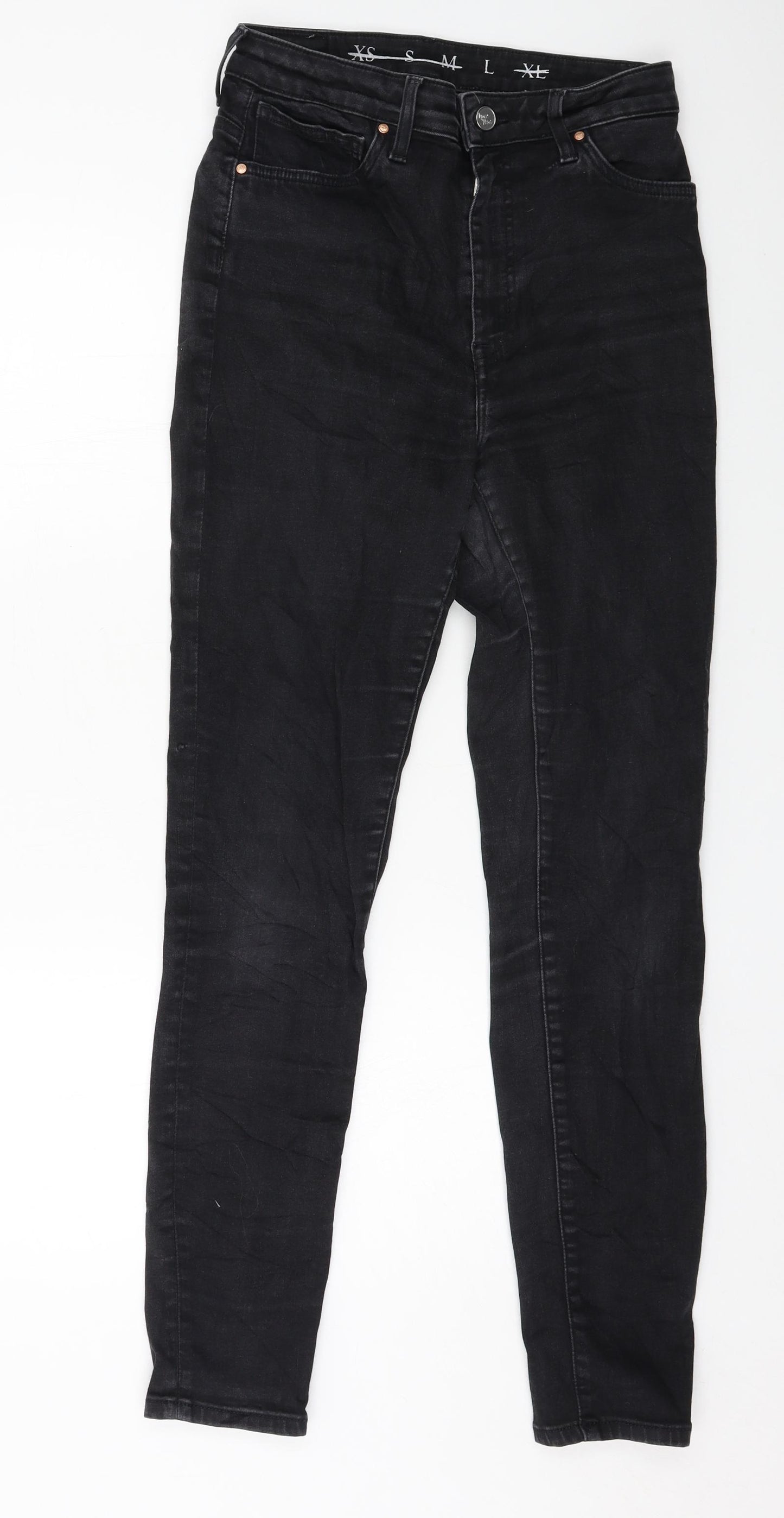 Never Denim Womens Grey  Denim Skinny Jeans Size L L30 in