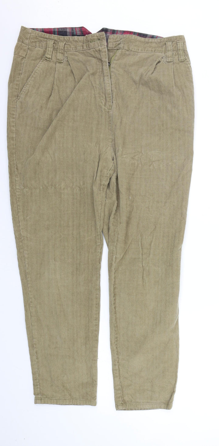 River Island Womens Beige Trousers Size 16 L26 in
