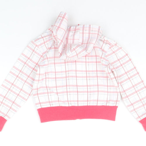 NAPOLEONE Girls White Check  Jacket  Size 2-3 Years