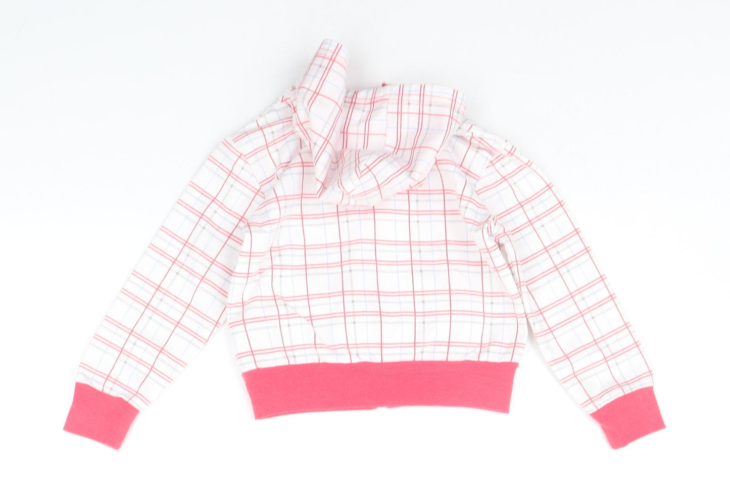 NAPOLEONE Girls White Check  Jacket  Size 2-3 Years