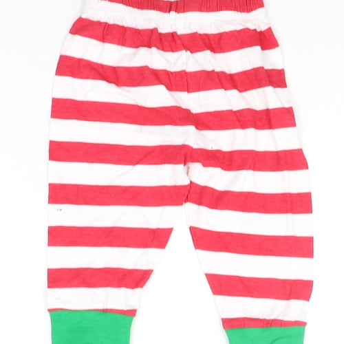 b&M Girls Blue Striped  Jogger Trousers Size 6-9 Months