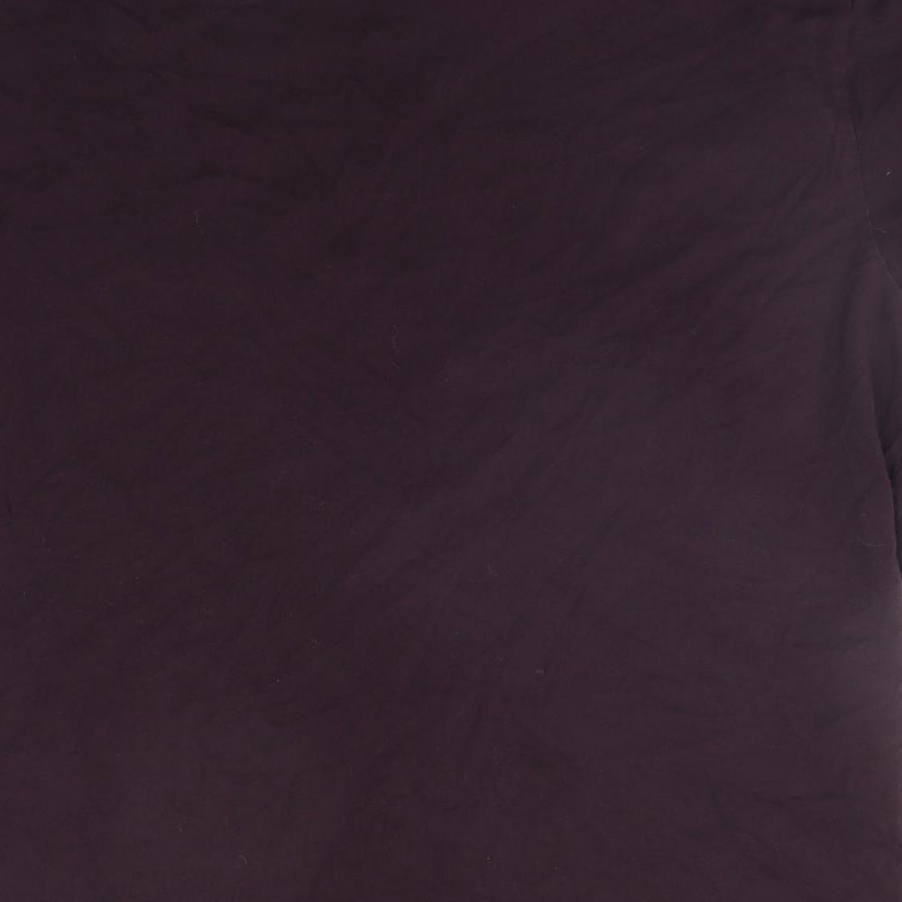 TU Mens Purple Houndstooth   T-Shirt Size XL