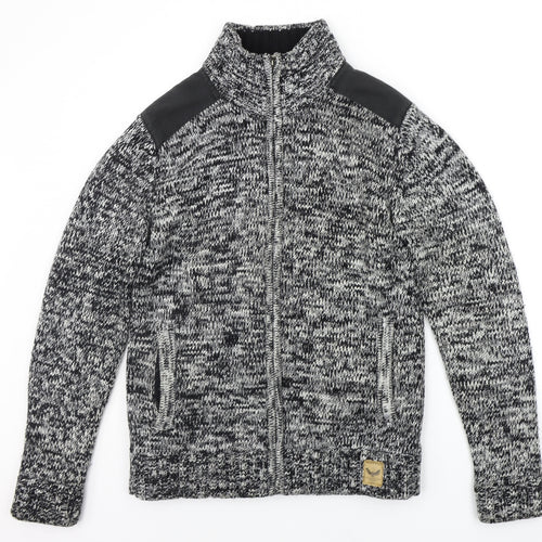 Brave Soul Mens Grey   Jacket Coatigan Size L