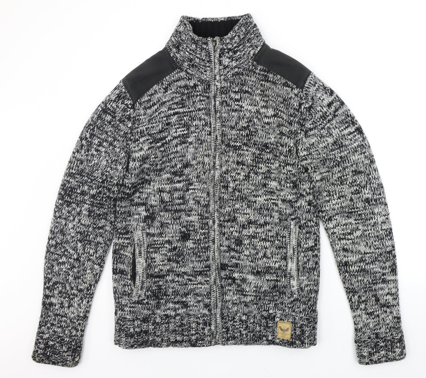 Brave Soul Mens Grey   Jacket Coatigan Size L