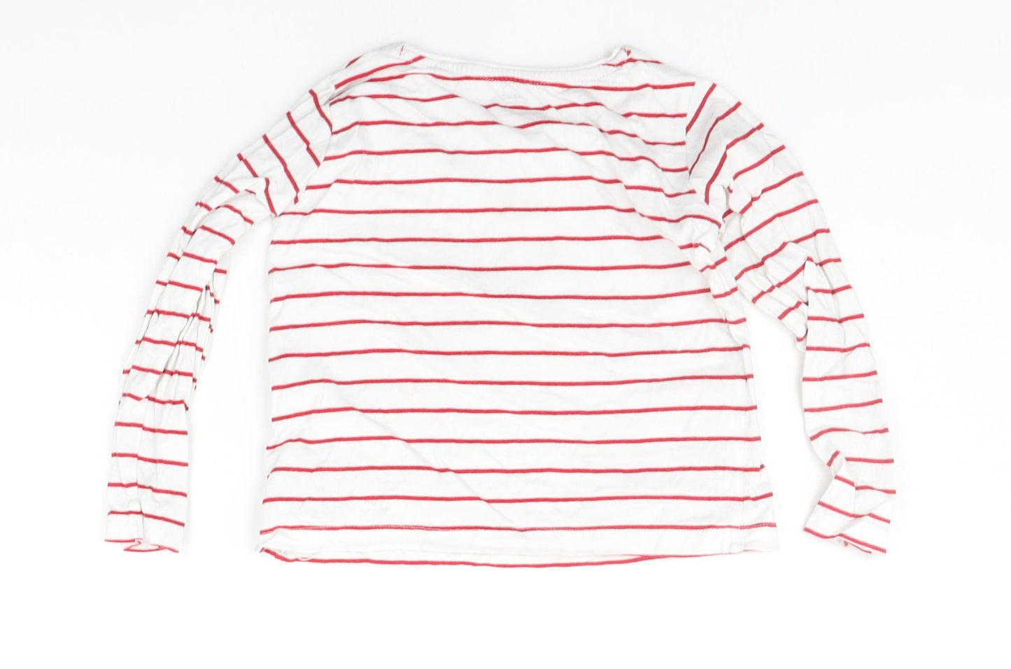 M&Co Boys White Spotted  Basic T-Shirt Size 6-7 Years  - SEQUIN