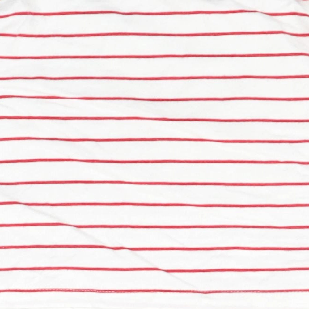 M&Co Boys White Spotted  Basic T-Shirt Size 6-7 Years  - SEQUIN