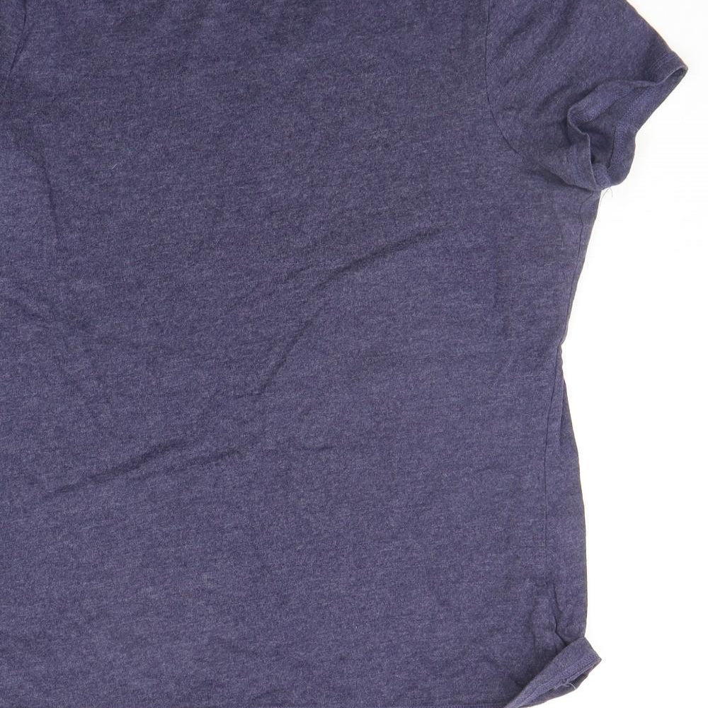 TU Womens Blue   Basic T-Shirt Size 12  - GLITTER