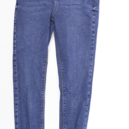 Denim & Co. Womens Blue   Straight Jeans Size 10 L25 in