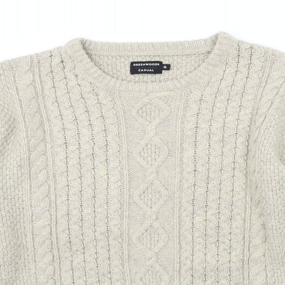 GREENWOODS Womens Beige   Pullover Jumper Size XL