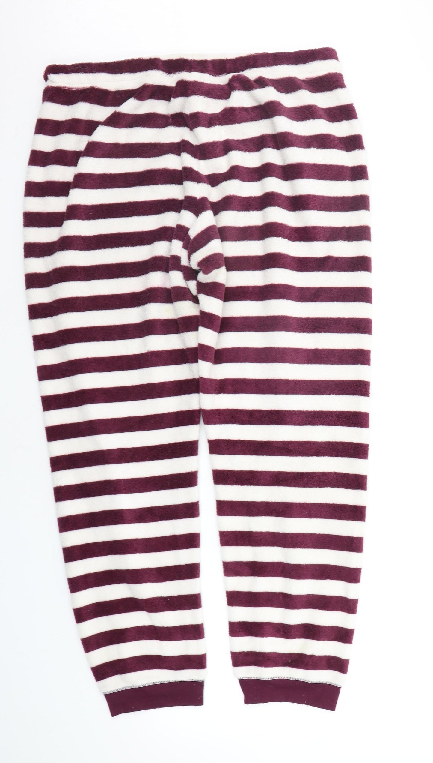 Primark Womens Purple Striped  Top Pyjama Pants Size XL