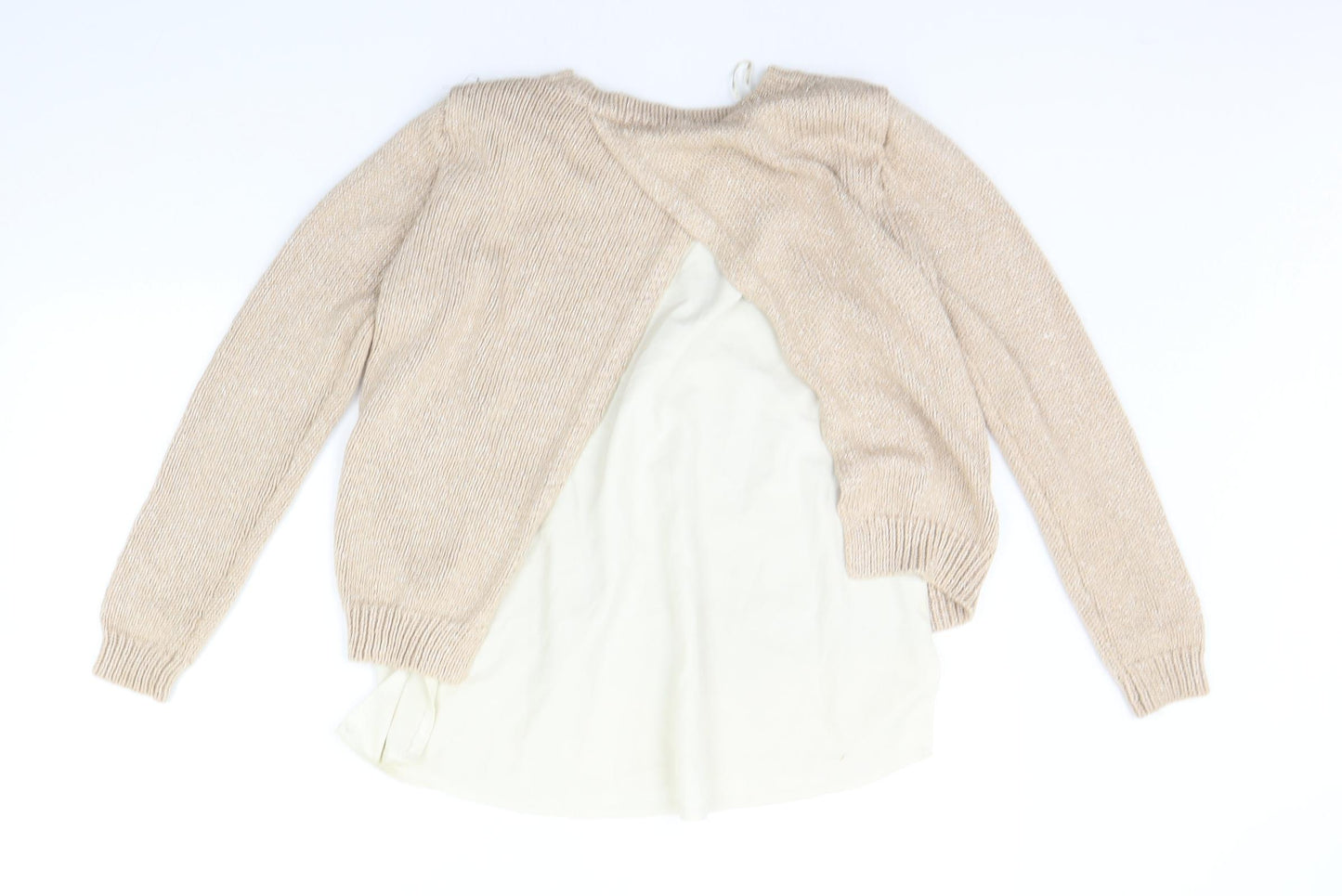 F&F Womens Gold   Pullover Jumper Size 8