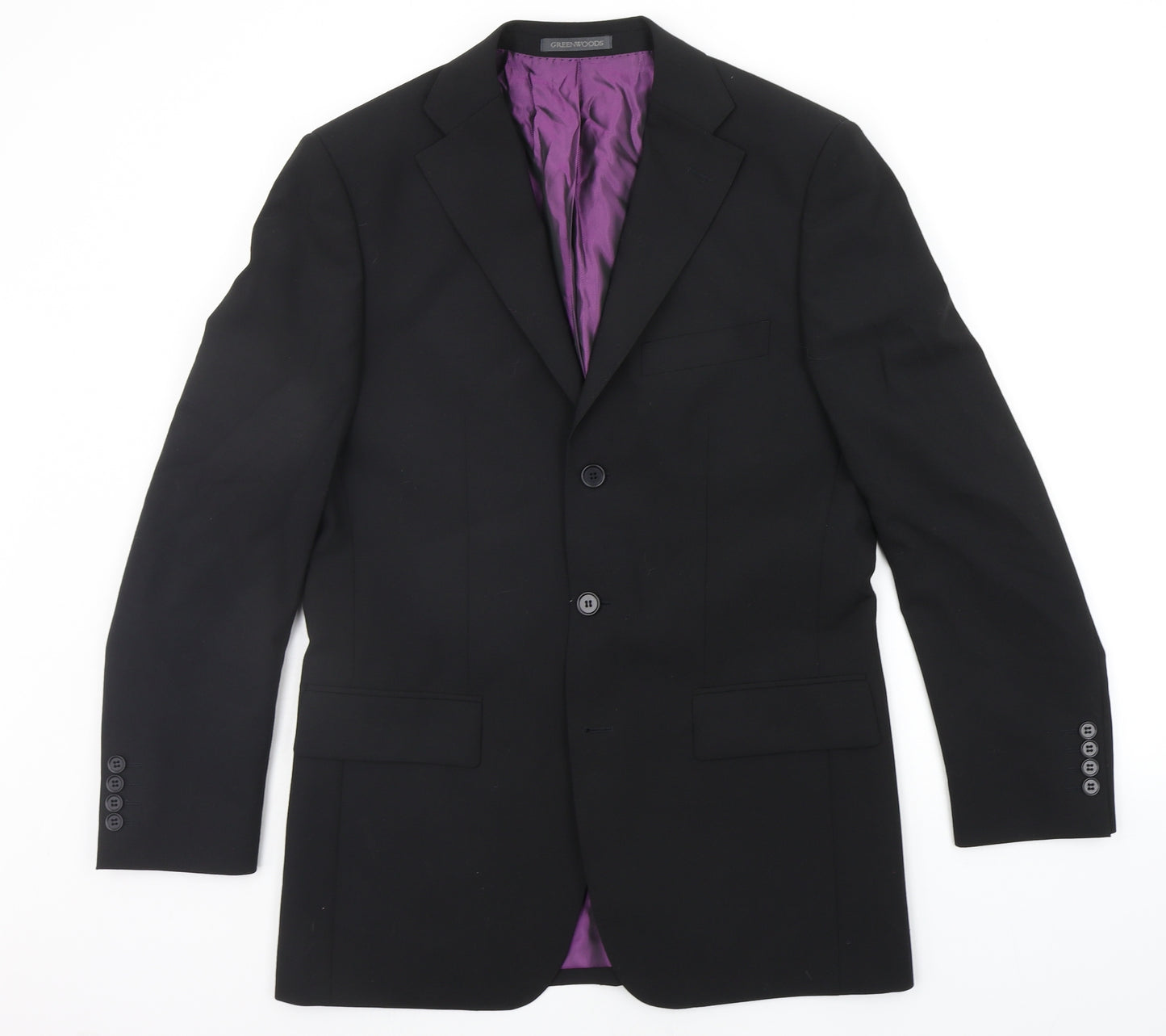 GREENWOODS Mens Blue   Jacket Suit Jacket Size S